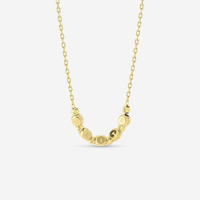 Plain Gold Faith Necklace