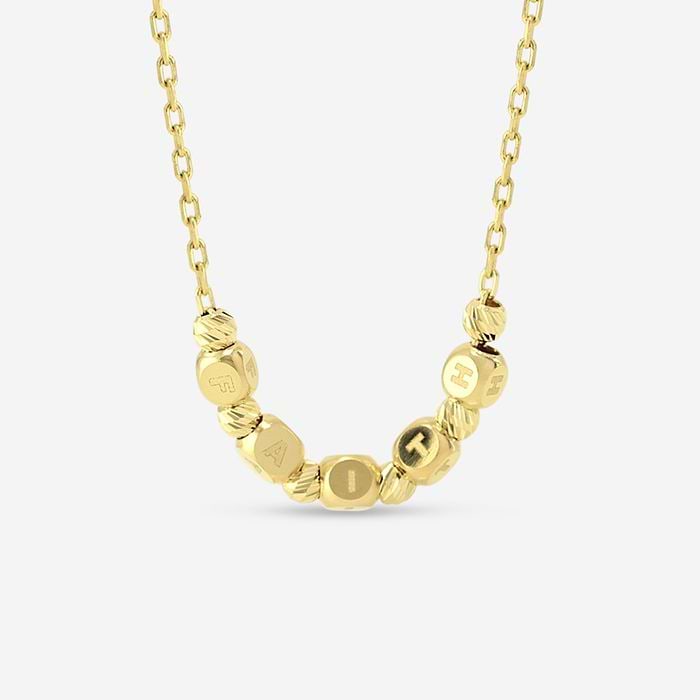 Plain Gold Faith Necklace