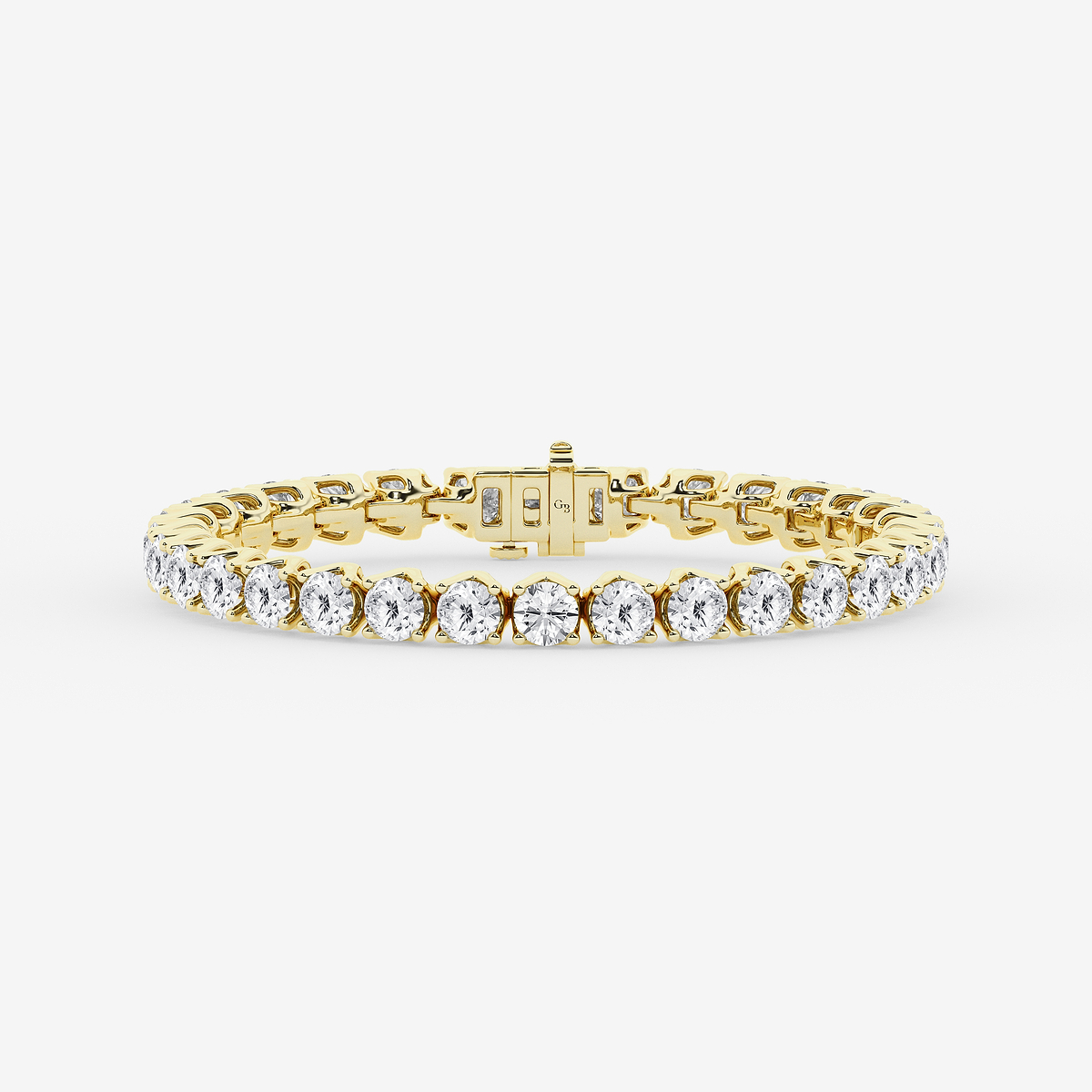 20 ctw Round Lab Grown Diamond Tulip Prong Tennis Bracelet - 6.5 Inches