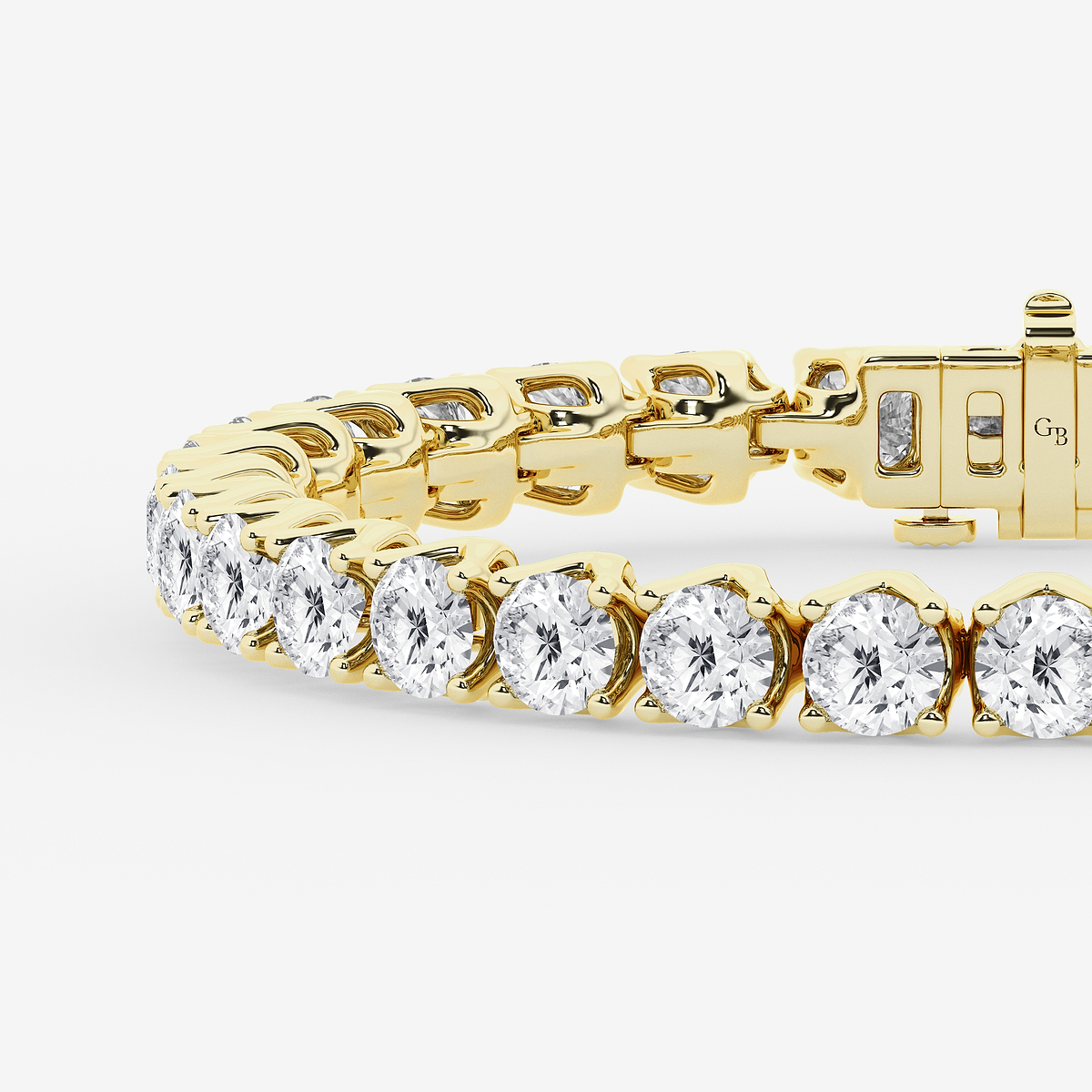 Additional Image 1 for  20 ctw Round Lab Grown Diamond Tulip Prong Tennis Bracelet - 6.5 Inches