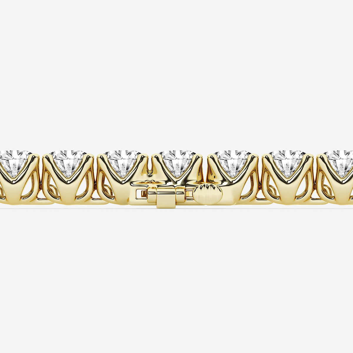 Additional Image 2 for  20 ctw Round Lab Grown Diamond Tulip Prong Tennis Bracelet - 6.5 Inches