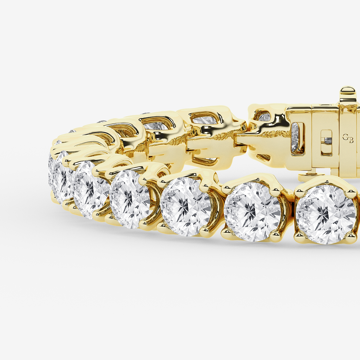 Additional Image 1 for  30 ctw Round Lab Grown Diamond Tulip Prong Tennis Bracelet - 7.5 Inches