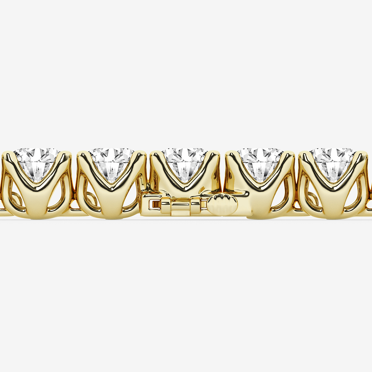 Additional Image 2 for  30 ctw Round Lab Grown Diamond Tulip Prong Tennis Bracelet - 7.5 Inches